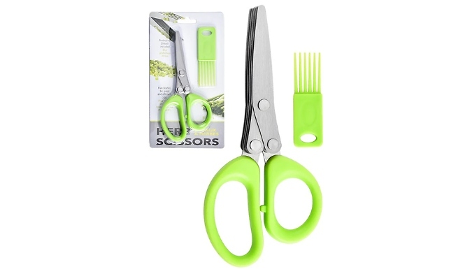 Multi-Functional Multi-Layer Scallion Scissors