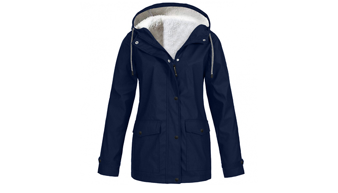 Fleece-Lined Hooded Outdoor Jacket - 5 Sizes & 8 Colours