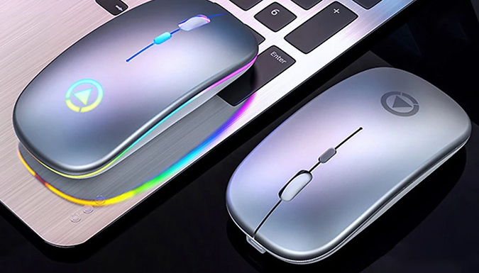 Slim LED Wireless Mouse - 4 Colours