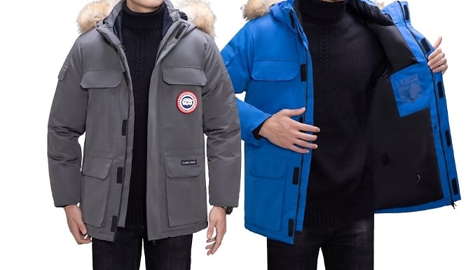 Men's Winter Warm Hooded Jacket - 7 Colours, 6 Sizes!