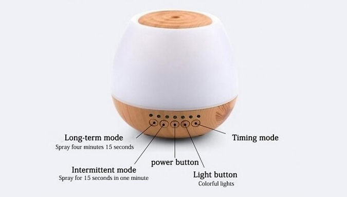 Air Humidifier & Diffuser with Built-in Bluetooth Speaker - 2 Colours