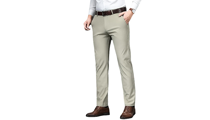 Mens Formal Trousers - 5 Sizes & 4 Colours