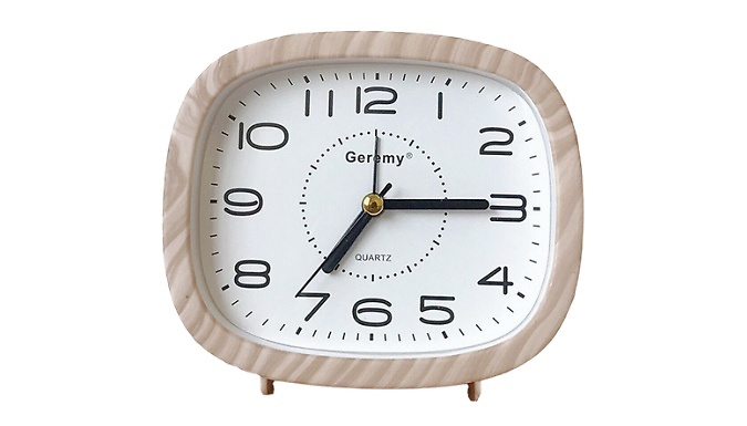 Silent Non-Ticking Alarm Clock - 3 Colours!