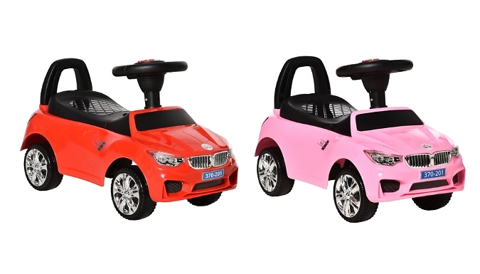 HOMCOM Ride-On Toddler Car Toy - 2 Colours