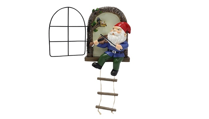 Window Garden Gnome Hanging Statue - 3 Designs