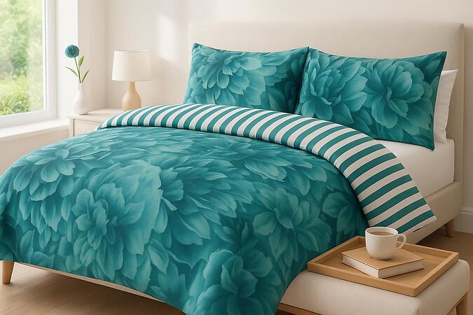 Rose Reversible Duvet Cover Set – Fresh, Stylish & Comfortable Bedding