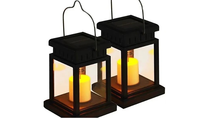 1, 2 or 4-Pack of Garden Lantern Solar Lights - 3 Options