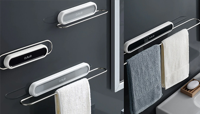 Wall-Mounted Towel Storage Rack - 2 Colours & 3 Sizes