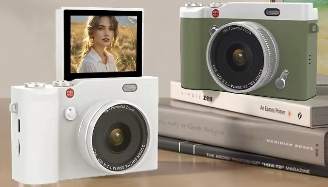 4K HD Flip Screen Digital Camera - 4 Colours