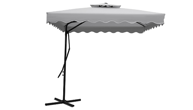 2.5M Square Cantilever Parasol Umbrella