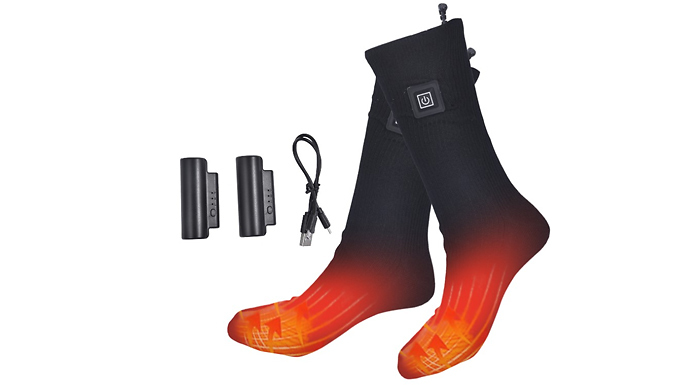 Electric Heated Warm Thermal Socks - 2 Options & 2 Colours