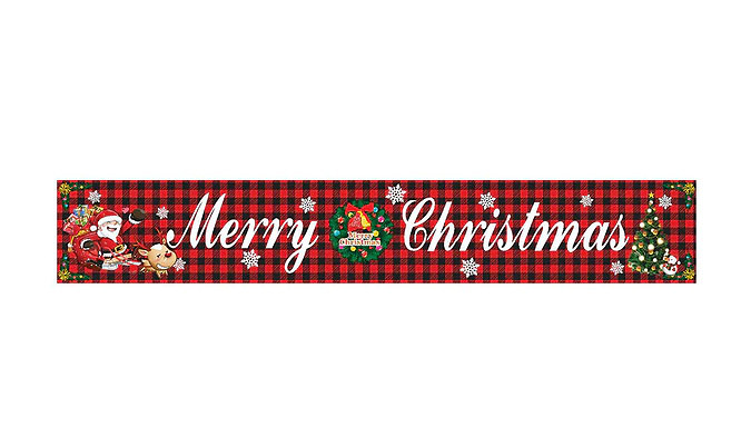 Large 'Merry Christmas' Banner - 4 Designs