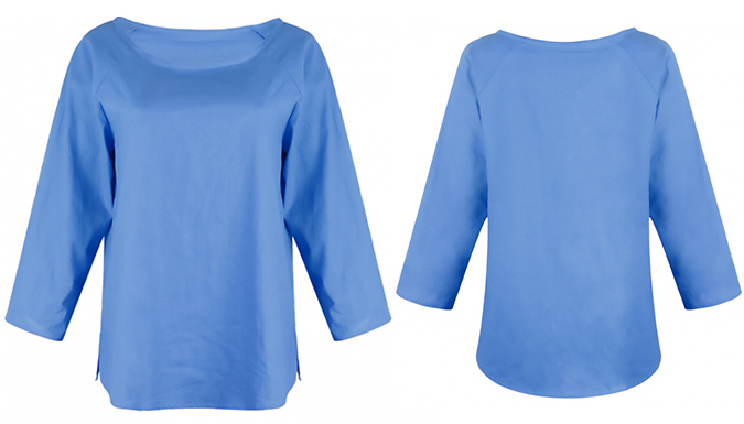 Linen Style Long-Sleeved Casual Blouse - 6 Colours & 5 Sizes