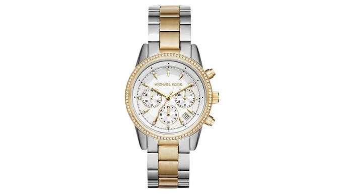 Women's Michael Kors Two-Tone Chronograph Watch