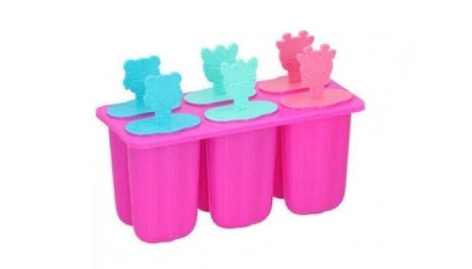 6-Piece Ice Lolly Mould - 4 Colours