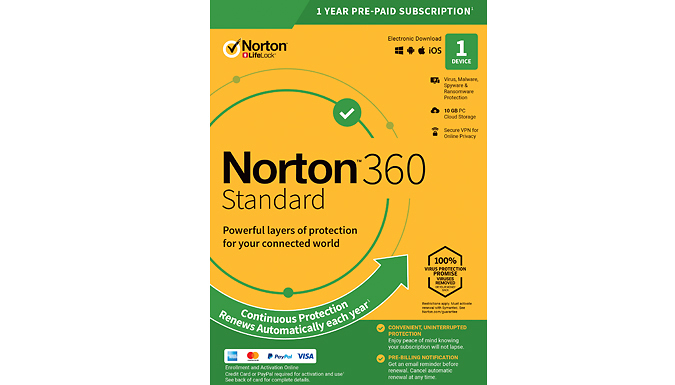 NORTON 360 Standard 2024 - 1 Year Subscription For 1 Device at Go Groopie