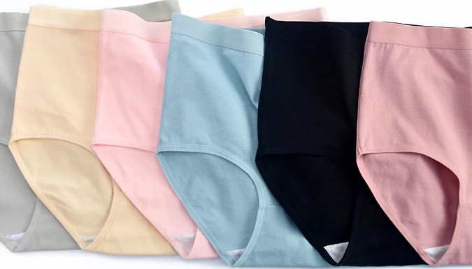 2 Pack High Waist Cotton Underwear - 6 Colours & 5 Colours