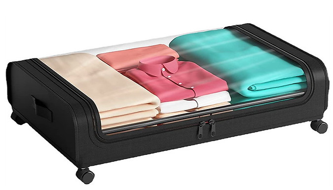 Under Bed Clothing Storage Container With Wheels at Go Groopie IE
