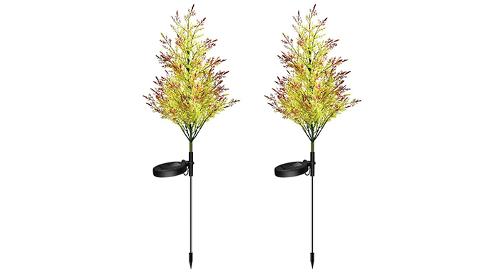 1 or 2 Solar-Powered Christmas Tree Lights Deal Price £12.99