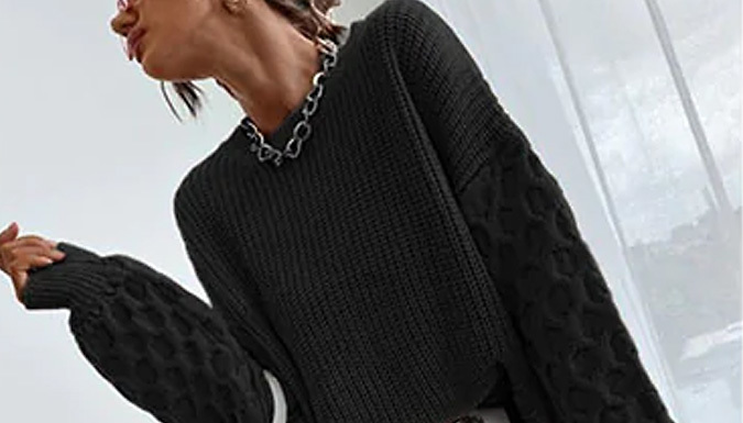 Knitted Loose Round Neck Sweater - 6 Colours