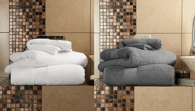 2, 4, 6 or 8-Pack 700GSM Miami Towels - 4 Styles, 17 Colours