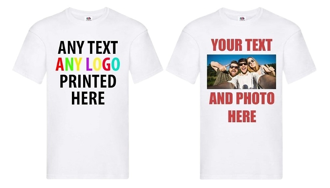 Personalised T-Shirt - Add any Text or Photo!