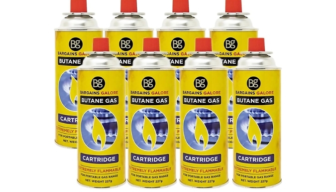 4, 8, 16 or 28 Butane Gas Canisters