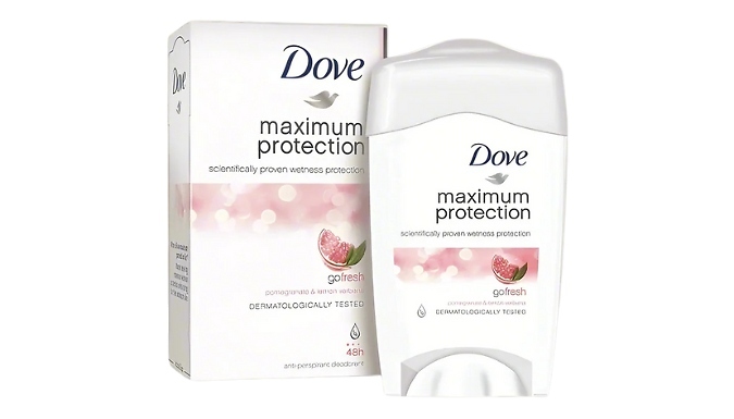 2 or 3-Pack Dove Maximum Protection Antiperspirant Cream Stick - Pomegranate & Lemon Verbena Scent!