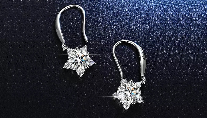 Snowflake Dangle Earrings