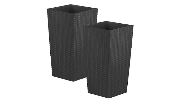 Set of 2 Rattan Planters - 2 Sizes & 3 Colours!