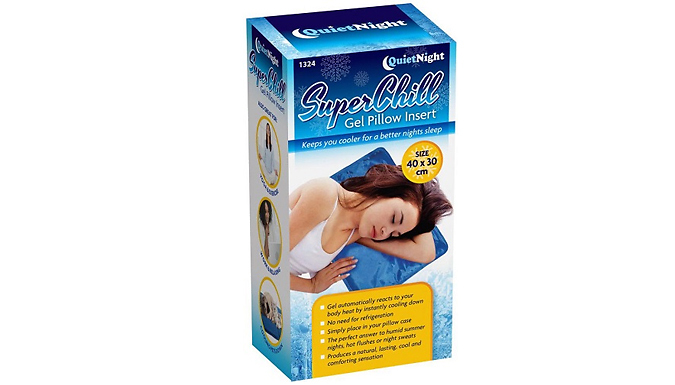 1 or 2-Pack of Magic Cool Cooling Mat Gel Pad Pillows