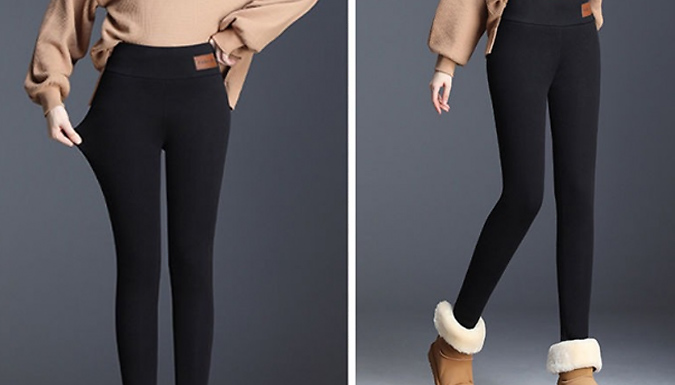Warm Thick Fleece-Lined Leggings - 4 Options & 5 Sizes from Go Groopie IE