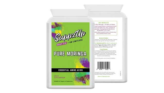 Overall Health Boosting Pure Moringa Nutrient Capsules - 500mg!