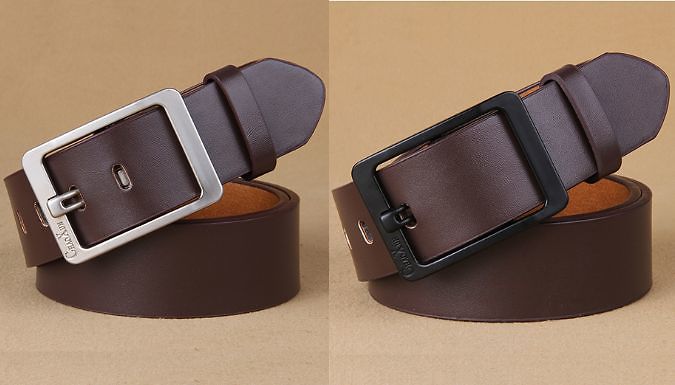 Traditional Pin Buckle Belt - 4 Designs, 2 Sizes