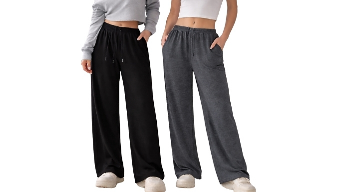 2-Pack of Loose-Fit Casual Joggers - 2 Colour Options, 5 Sizes!