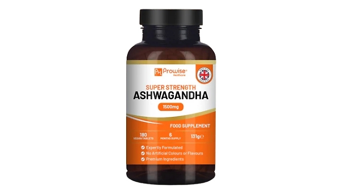 Anxiety & Stress Relief Ashwagandha Tablets - Super Strength 1500mg!