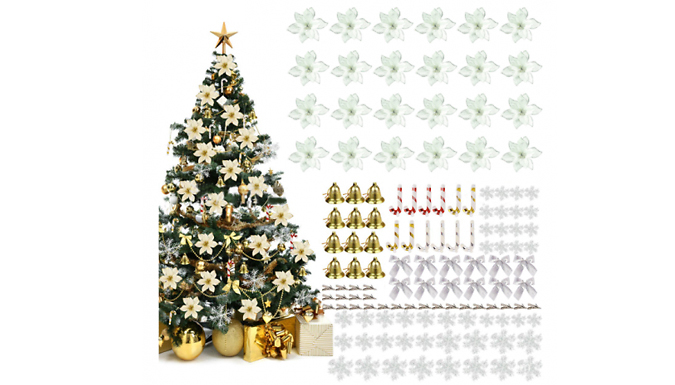 120-Piece Christmas Tree Decoration Set - 3 Colours