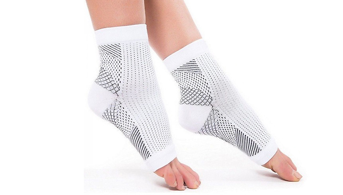 1 or 2 Pack of Compression Sleeve Socks - 2 Colours & 2 Sizes