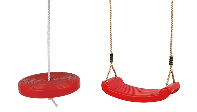 Kids Red Outdoor Swing - 2 Options