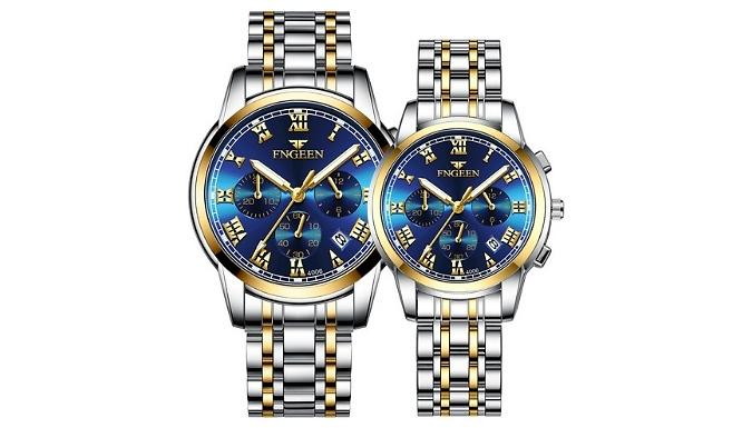 FNGEEN His and Hers Luminous Quartz Watches - 6 Colours