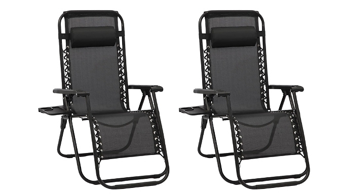 2-Pack of Zero Gravity Lounge Chairs