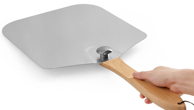 14-Inch Pizza Paddle with Folding Wooden Handle