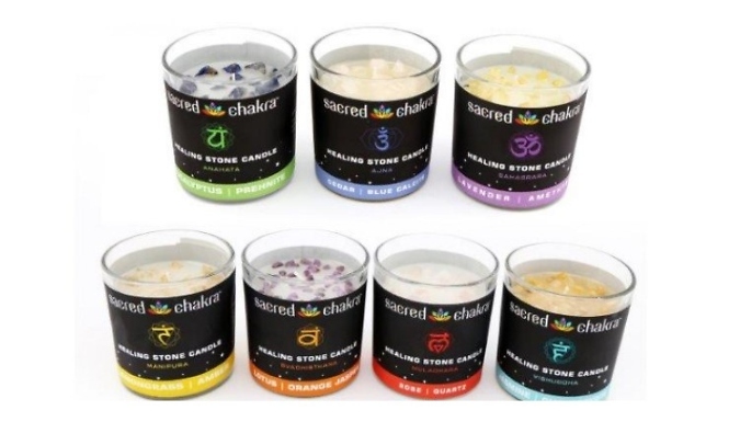 7 Assorted Sacred Chakra Candles