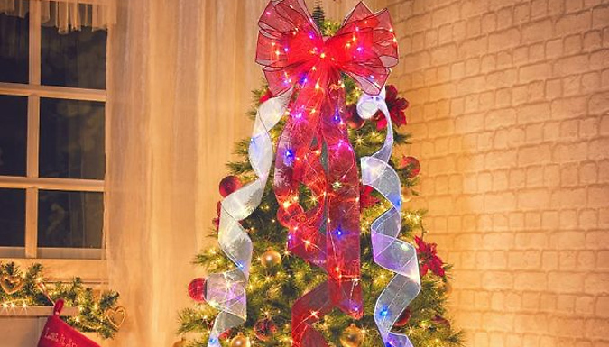 Christmas Ribbon Fair Lights - 2-10M, 3 Colours & 2 Lights