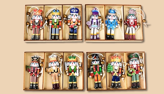 Christmas Nutcracker Wooden Baubles - 4 Designs!