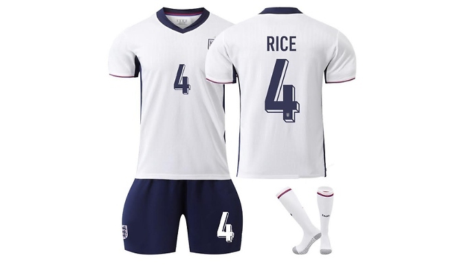 Kids & Adults England Football Kits - Home or Away!