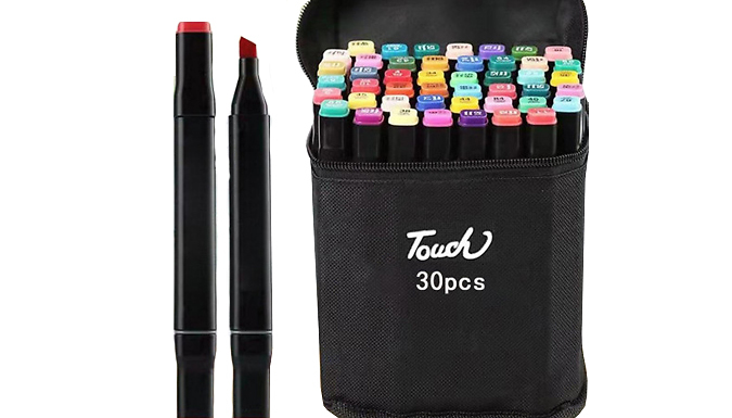 Set of 30 Dual Tip Acrylic Art Markers