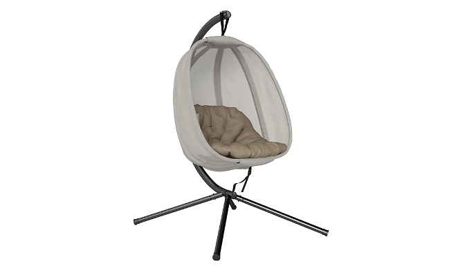 Outsunny Texteline Hanging Egg Chair - 2 Colours