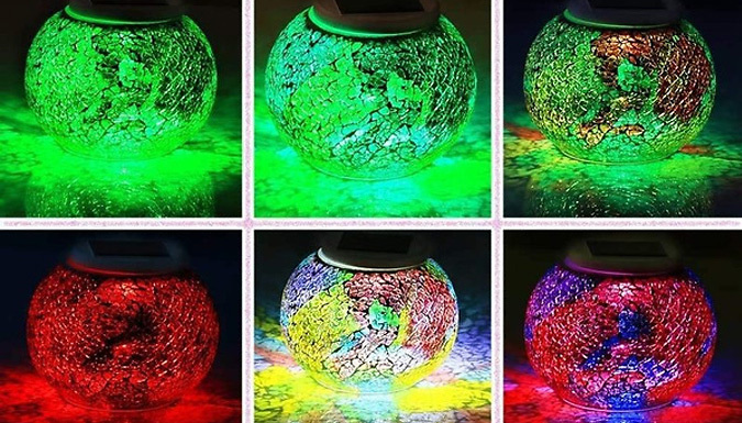 Colour-Changing Mosaic Solar Light