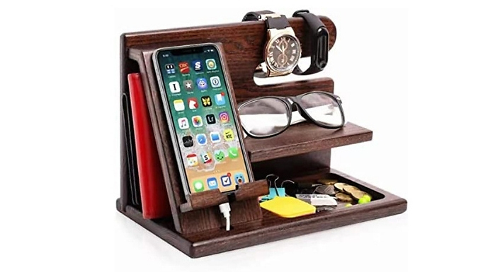 Multi-Functional Wooden Desktop Organiser - 4 Styles!
